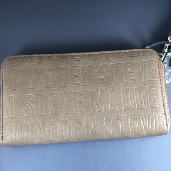 Steve Madden Zip around logo Wallet taupe - Picture 9 of 16